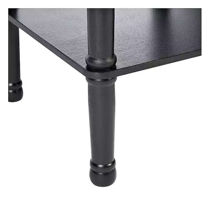 Sale Kirklands Home Classic Tegan Square Accent Table Black