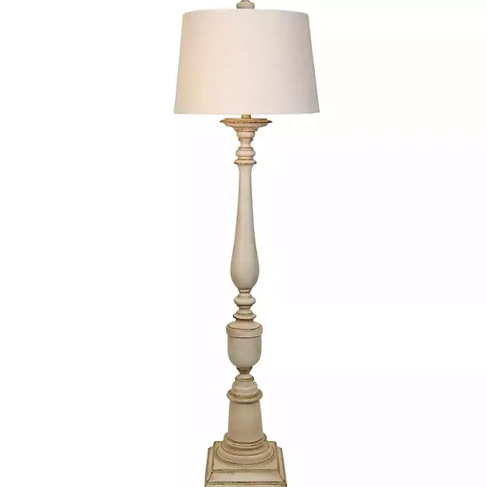 Clearance Kirklands Home Classic Spindle Floor Lamp Tan