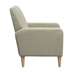 Outlet Kirklands Home Classic Upholstered Taupe Accent Chair Tan