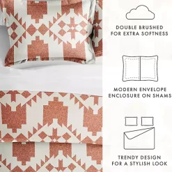Discount Kirklands Home Clay Adobe Diamond 2-pc. Twin Duvet Cover Set