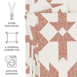 Discount Kirklands Home Clay Adobe Diamond 2-pc. Twin Duvet Cover Set
