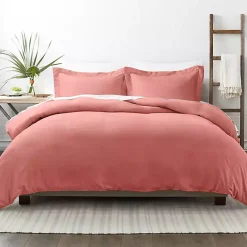 Clearance Kirklands Home Clay Solid 3-pc. King Duvet Cover Set Orange