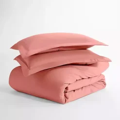 Clearance Kirklands Home Clay Solid 3-pc. King Duvet Cover Set Orange