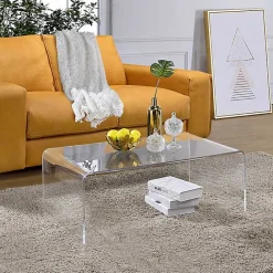 Hot Kirklands Home Acrylic Curved Edge Coffee Table Clear
