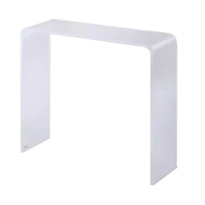 Kirklands Home Acrylic Curved Edge Console Table Clear