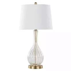 Hot Kirklands Home Crackle Glass Penny Table Lamps, Set of 2 Clear
