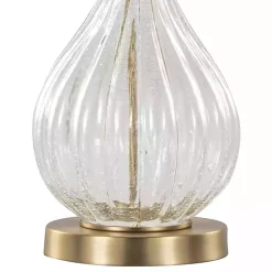 Hot Kirklands Home Crackle Glass Penny Table Lamps, Set of 2 Clear
