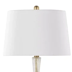 Hot Kirklands Home Crackle Glass Penny Table Lamps, Set of 2 Clear