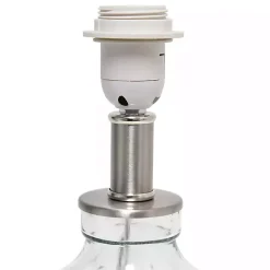 Clearance Kirklands Home Clear Glass Honeycomb Table Lamp White
