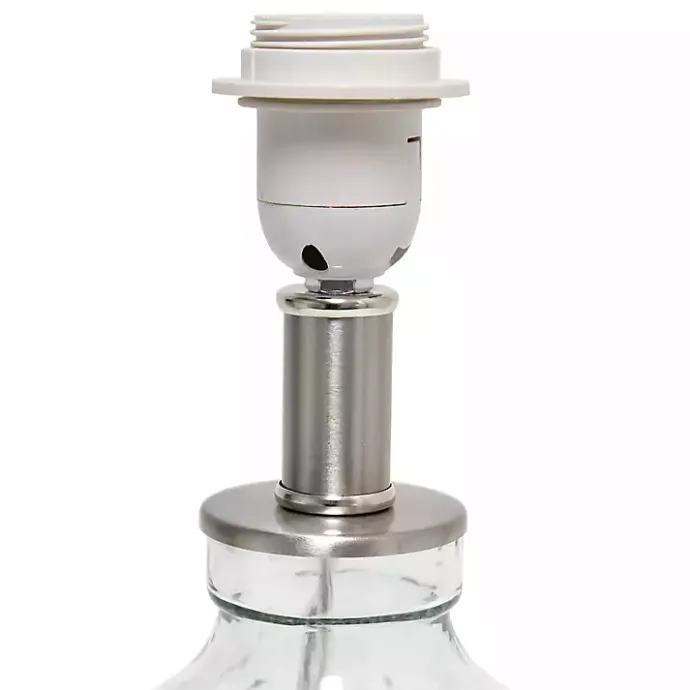 Clearance Kirklands Home Clear Glass Honeycomb Table Lamp White