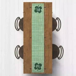 Online Kirklands Home Clover Personalized Monogram Table Runner, 90 in. Green