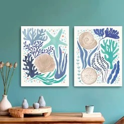 Discount Kirklands Home Coastal Icons Canvas Art Prints, Set of 2