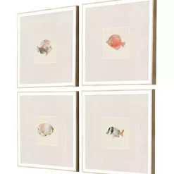 Online Kirklands Home Coastal Medley Framed Art Prints, Set of 4 Gray