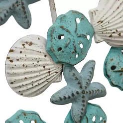 New Kirklands Home Coastal Metal Wall Sculpture Blue