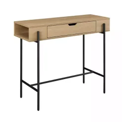 Hot Kirklands Home Coastal Oak Cruz Console Table Tan