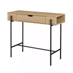 Hot Kirklands Home Coastal Oak Cruz Console Table Tan