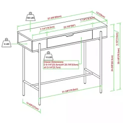 Hot Kirklands Home Coastal Oak Cruz Console Table Tan