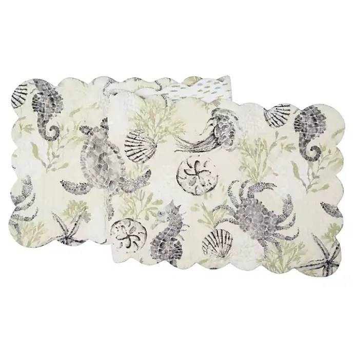 Online Kirklands Home Coastal Quilted Table Runner