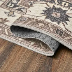 New Kirklands Home Coffee Shary Washable Runner, 2x7