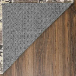 New Kirklands Home Coffee Shary Washable Runner, 2x7