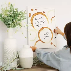 Kirklands Home Coffee with You Framed Wall Plaque