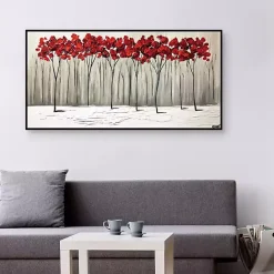 Clearance Kirklands Home Collision of Seasons Framed Canvas Art Print