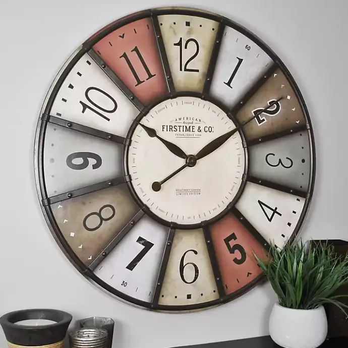 Sale Kirklands Home Color Motif Wall Clock