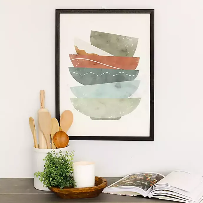 Hot Kirklands Home Colorful Bowls Framed Art Print Multir