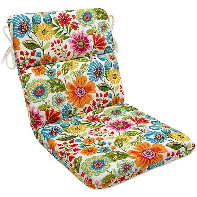Sale Kirklands Home Colorful Floral Outdoor Chair Cushion Multi