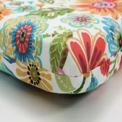 Sale Kirklands Home Colorful Floral Outdoor Chair Cushion Multi