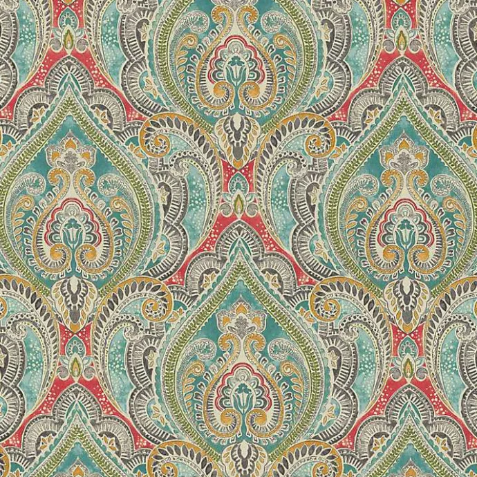 Discount Kirklands Home Colorful Paisley Outdoor Seat Cushions, Set of 2