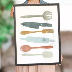 Outlet Kirklands Home Colorful Utensils Framed Art Print