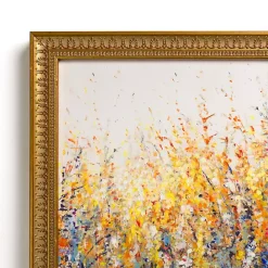 Hot Kirklands Home Colorful Wildflowers Gold Framed Art Print