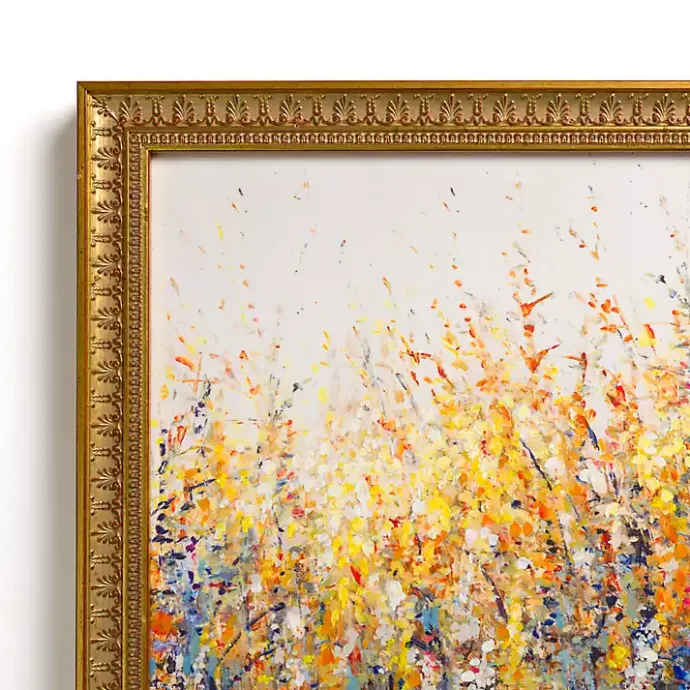 Hot Kirklands Home Colorful Wildflowers Gold Framed Art Print