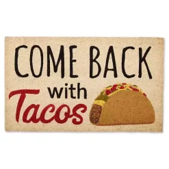 Clearance Kirklands Home Come Back With Tacos Doormat