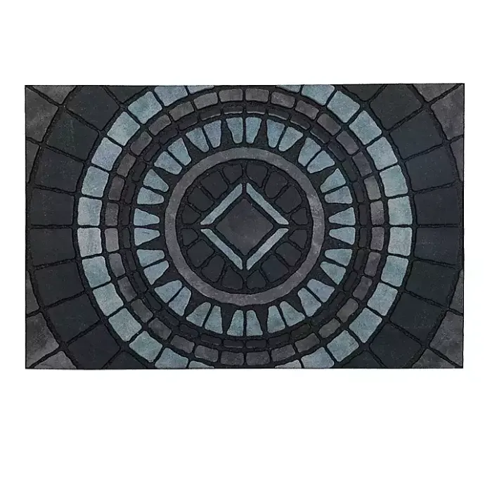 Online Kirklands Home Compass Stone Gray Doormat