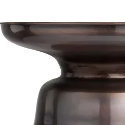 Sale Kirklands Home Copper Metal Accent Table with Bell Shaped Base Brown