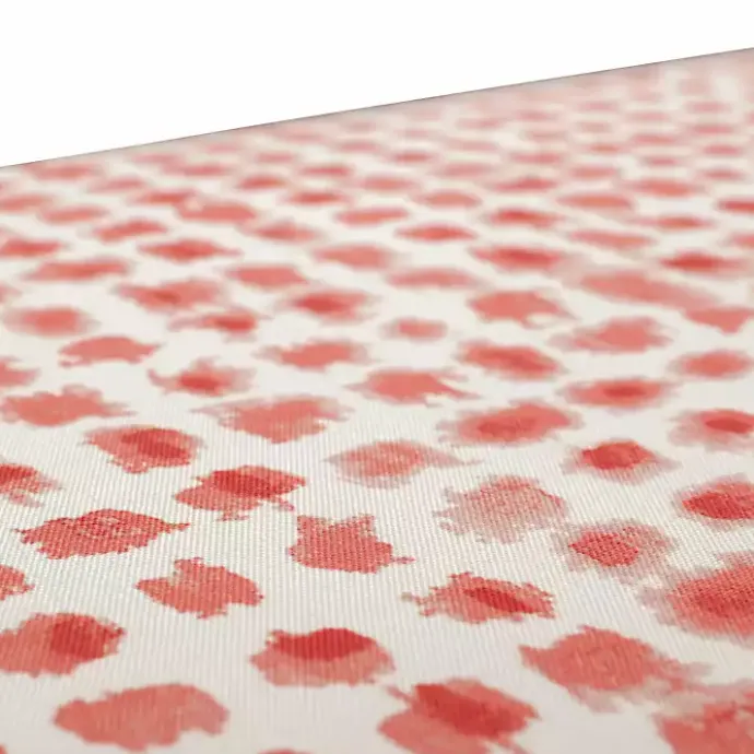 Discount Kirklands Home Coral Checkered Outdoor Chair Cushion