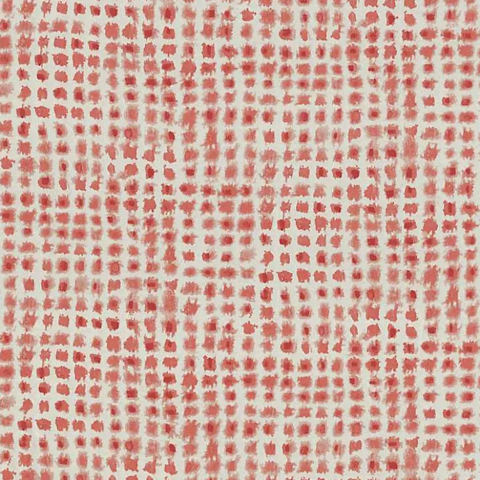 New Kirklands Home Coral Checkered Outdoor Settee Cushion