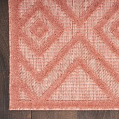 Clearance Kirklands Home Coral Diamond Indoor/Outdoor Area Rug, 5x7 Orange