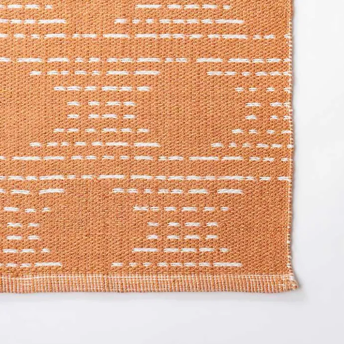 Hot Kirklands Home Coral Shibori Outdoor Area Rug, 5x7 Orange