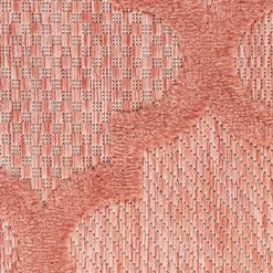 Kirklands Home Coral Trellis Indoor/Outdoor Area Rug, 6x9 Pink