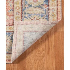Clearance Kirklands Home Coral Vintage Border Runner, 2x8
