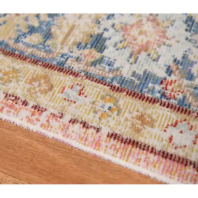 Clearance Kirklands Home Coral Vintage Border Runner, 2x8