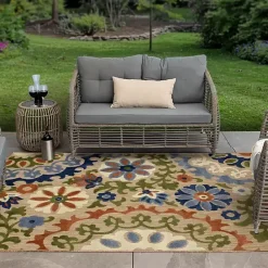 Clearance Kirklands Home Coraline Outdoor Area Rug, 9x12 Multi