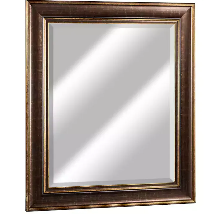 Clearance Kirklands Home Cormac Distressed Bronze Wall Mirror Brown