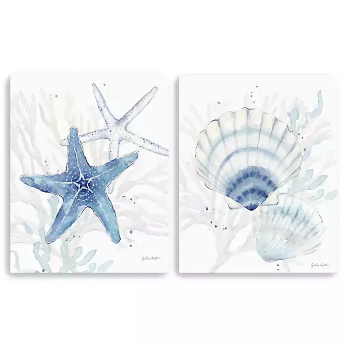 Best Kirklands Home Cottage at the Cape Canvas Art Prints, Set of 2