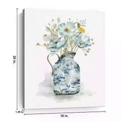 New Kirklands Home Cottage Garden Blues I Canvas Art Print