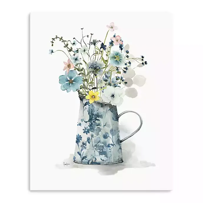 Best Kirklands Home Cottage Garden Blues II Canvas Art Print