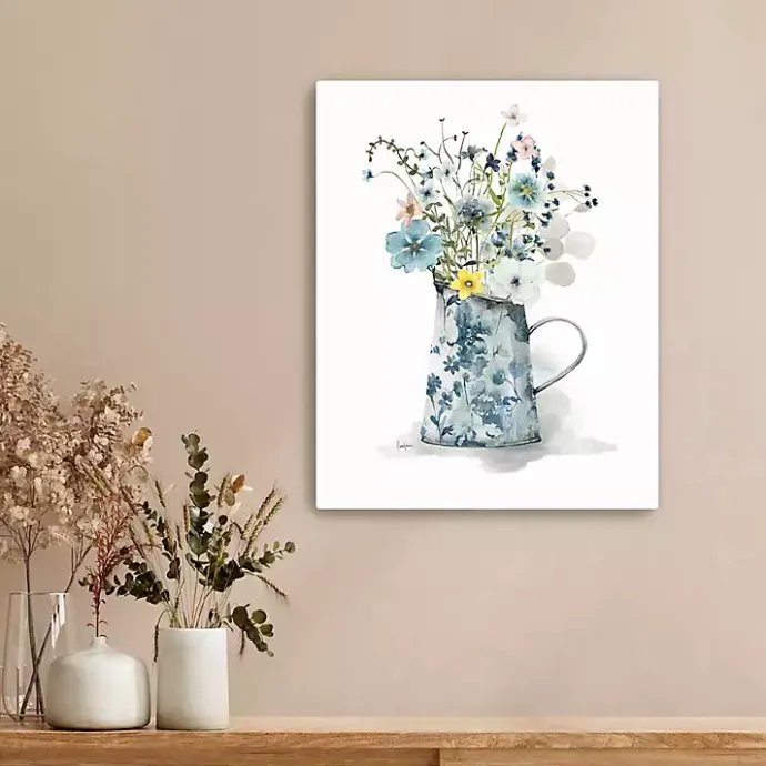 Best Kirklands Home Cottage Garden Blues II Canvas Art Print